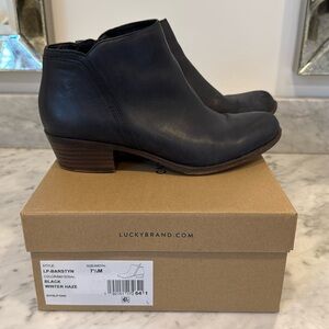 Lucky Brand Women’s Booties Size 7.5 LP-Barstyn Black Winter Haze Box Included